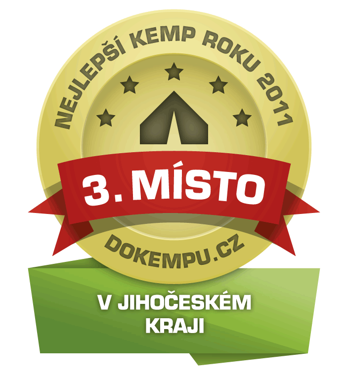 3. nejlepší kemp v Jihočeském kraji v roce 2011