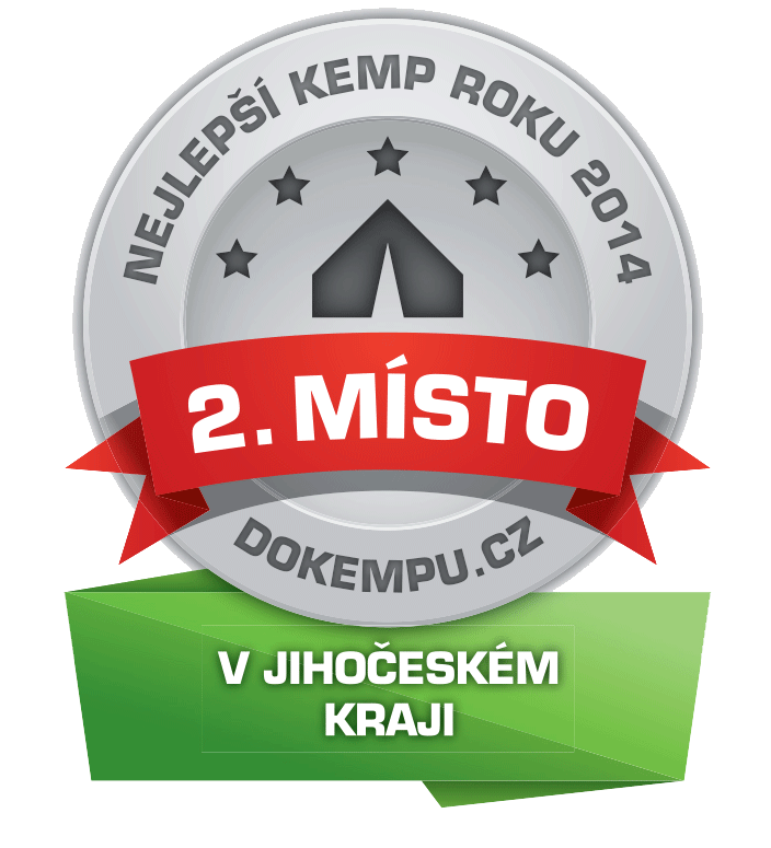 2. nejlepší kemp v Jihočeském kraji v roce 2014