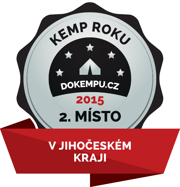 2. nejlepší kemp v Jihočeském kraji v roce 2015