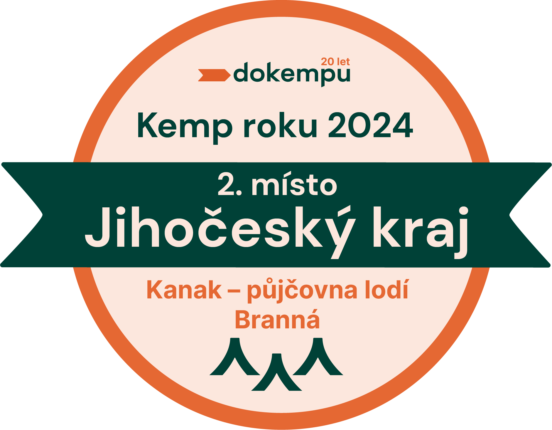 2. nejlepší vodácký kemp roku 2024